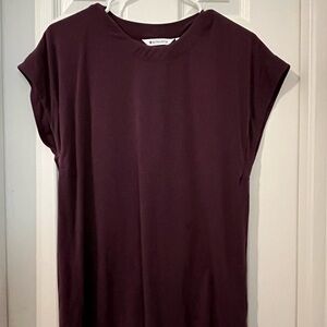 Athleta Dark Purple Short Sleeve Tee